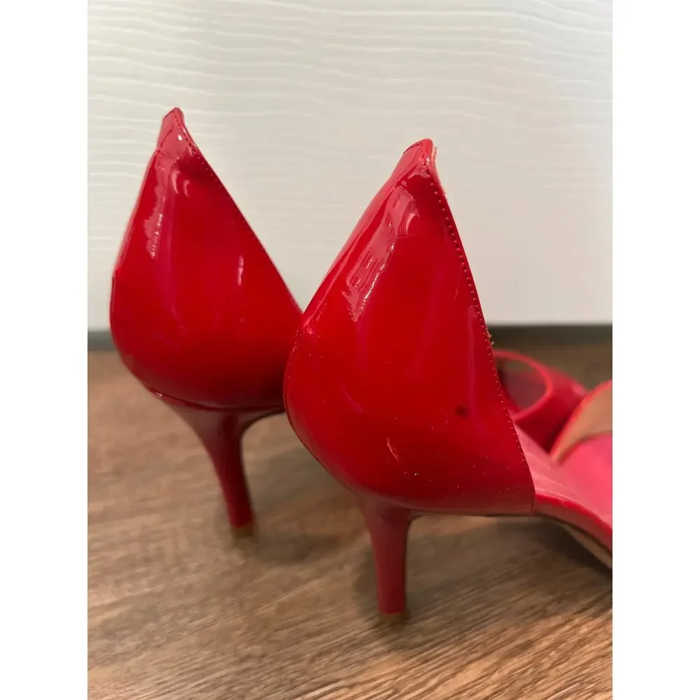 Kate Spade Red Patent Leathers D'Orsay Pumps Women's Size 9 - Picture 11 of 12